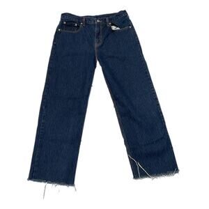 Levi’s Low Pro Women’s Pin Stripe Frayed Hem Jeans